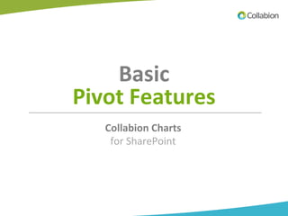  
Basic	
  	
  
Pivot	
  Features	
  
	
  
	
  
	
  
Collabion	
  Charts	
  	
  
for	
  SharePoint	
  
 