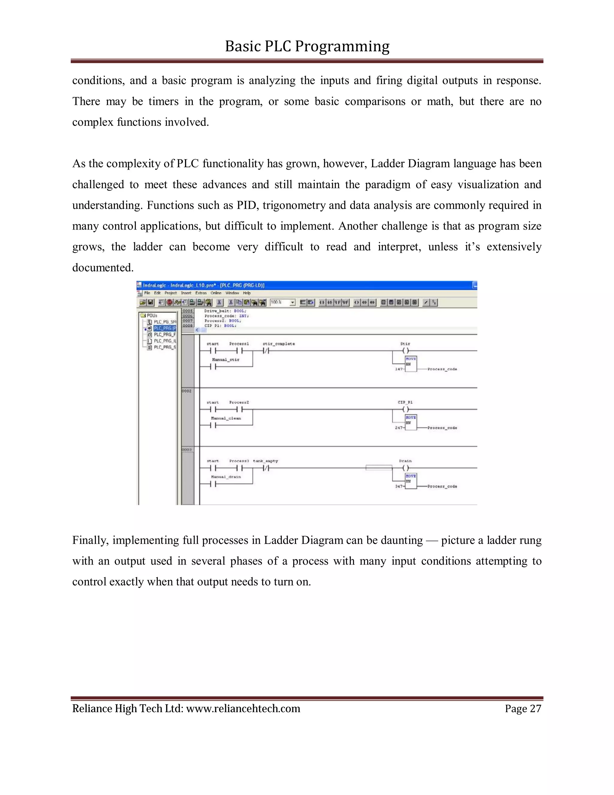 Basic plc-programming | PDF