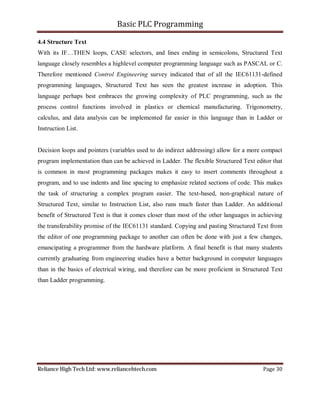 Plcs Pascal Language Basic plc-programming | PDF