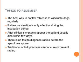 Basic rabies-for-dep ed | PPTX