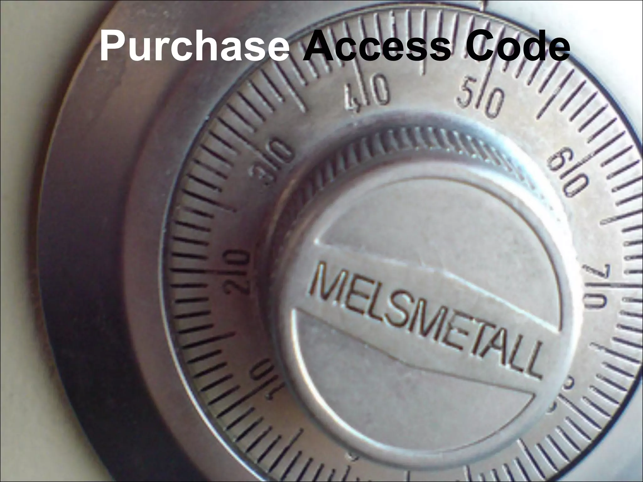 Purchase  Access Code 
