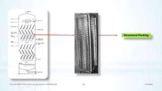 3/7/2020TEG DEHYDRATION & GLYCOL REGENERATION PROCESS 22
Structural Packing
 