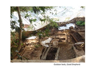 Outdoor	beds,	Good	Shepherd	
 