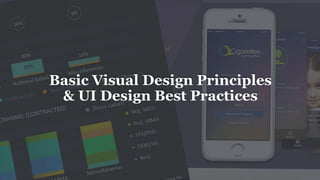 Basic Visual Design Principles
& UI Design Best Practices
 