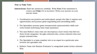 Basic Competency 1 to 3 (Participate Workplace Communication, Work in a ...