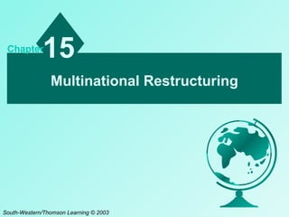 15

Chapter

Multinational Restructuring

South-Western/Thomson Learning © 2003

 