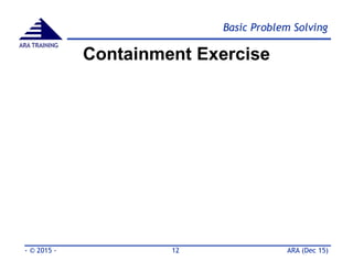 Basic 8D Problem Solving Tools & Methods - Part 2 | PDF