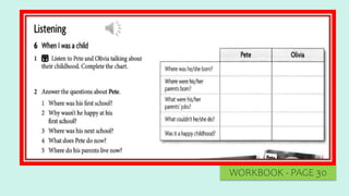 WORKBOOK - PAGE 30
 