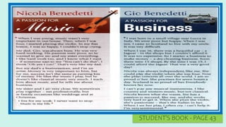 STUDENT’S BOOK - PAGE 43
 