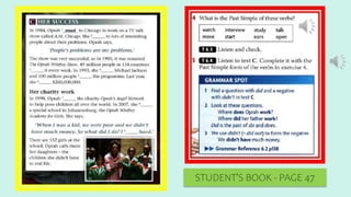 STUDENT’S BOOK - PAGE 47
 