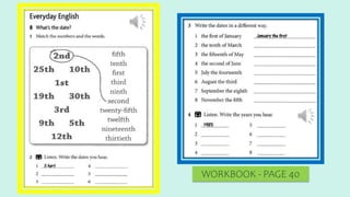 WORKBOOK - PAGE 40
 