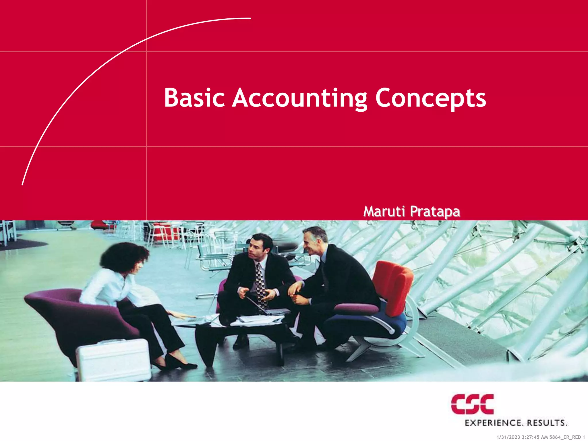 1/31/2023 3:27:45 AM 5864_ER_RED 1
Basic Accounting Concepts
Maruti Pratapa
 