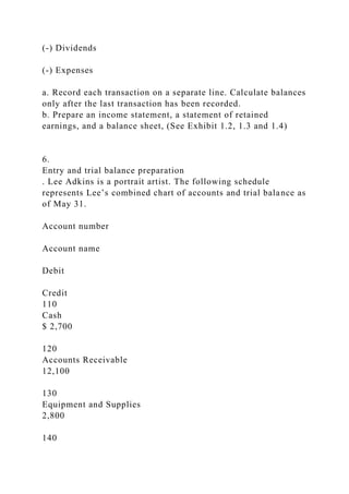 Basic Accounting Equations1. Recognition of normal balance.docx