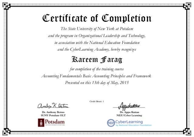 basic certificate