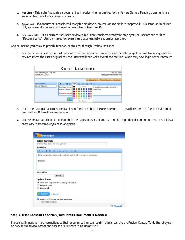 optimal resumes