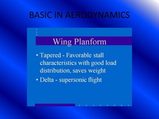 Basic aerodynamics | PPTX
