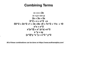 Basic algebra and graphing | PDF