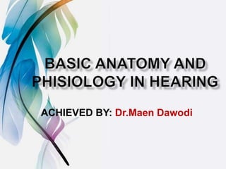 ACHIEVED BY: Dr.Maen Dawodi
 