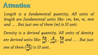 Basic and Derived quantities | PDF