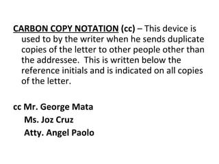 Basic and miscellaneous parts of business letter | PPT