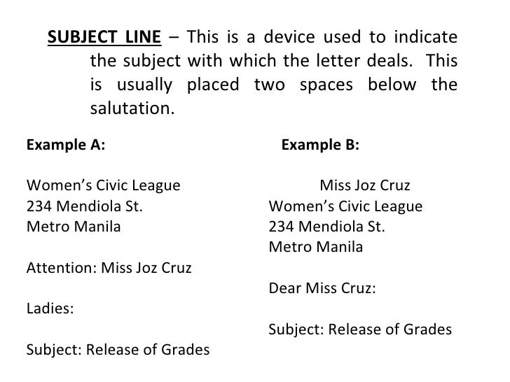 purpose of attention line in business letter basic and miscellaneous parts of business letter purpose of attention line in business letter basic and miscellaneous parts of business letter