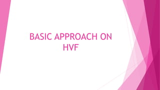 BASIC APPROACH ON
HVF
 