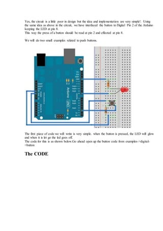 Basic arduino sketch example | PDF