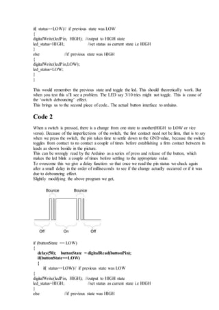 Basic arduino sketch example | PDF