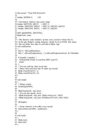 Basic arduino sketch example | PDF