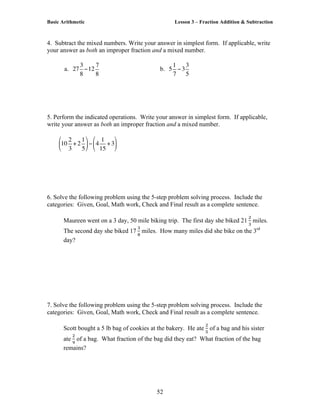 Basic arithmetic | PDF