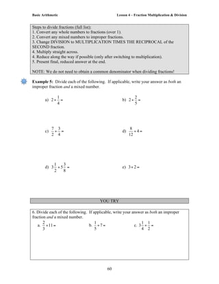 Basic arithmetic | PDF