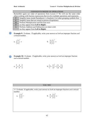 Basic arithmetic | PDF