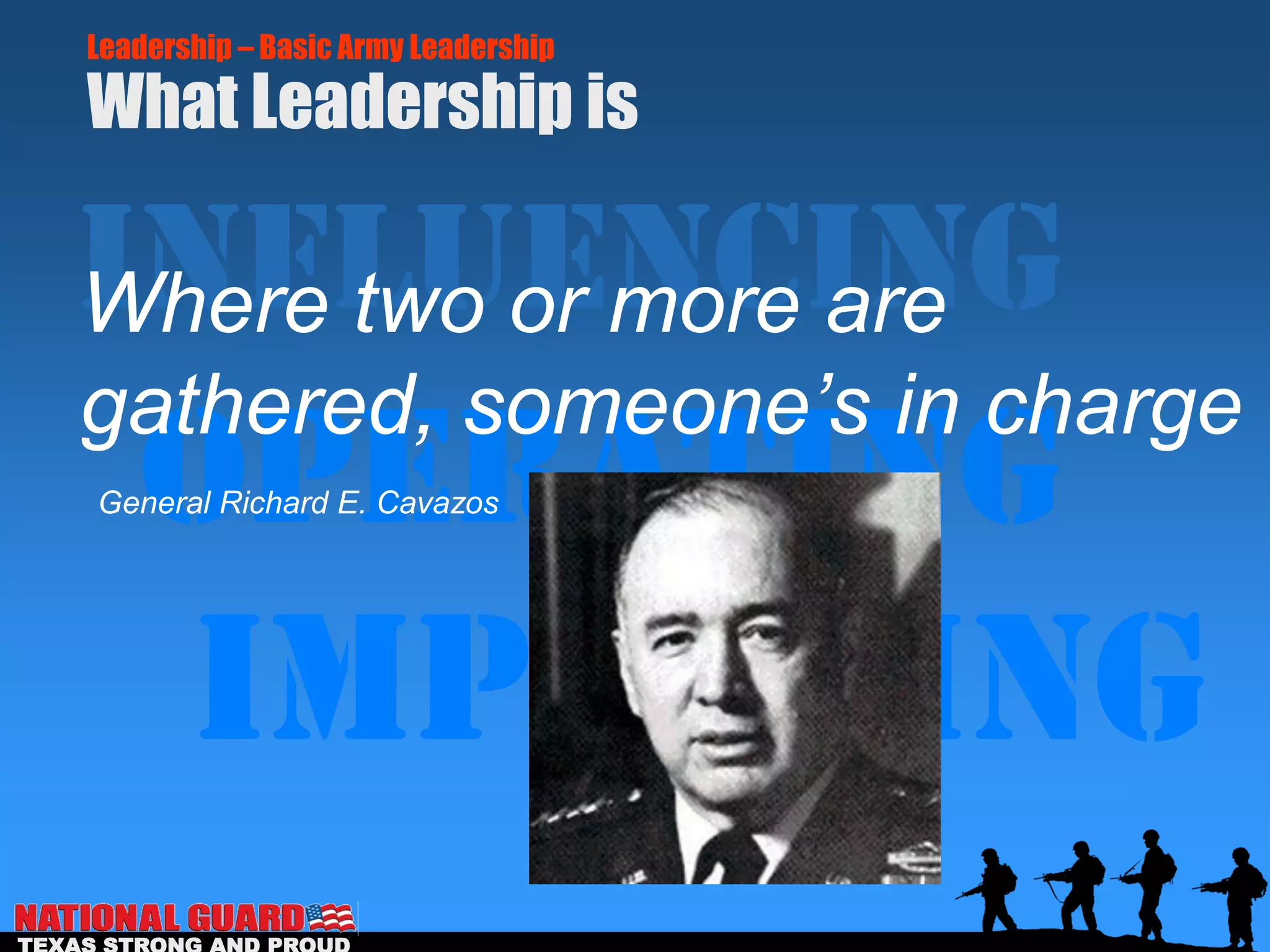 Basic army leadership | PDF