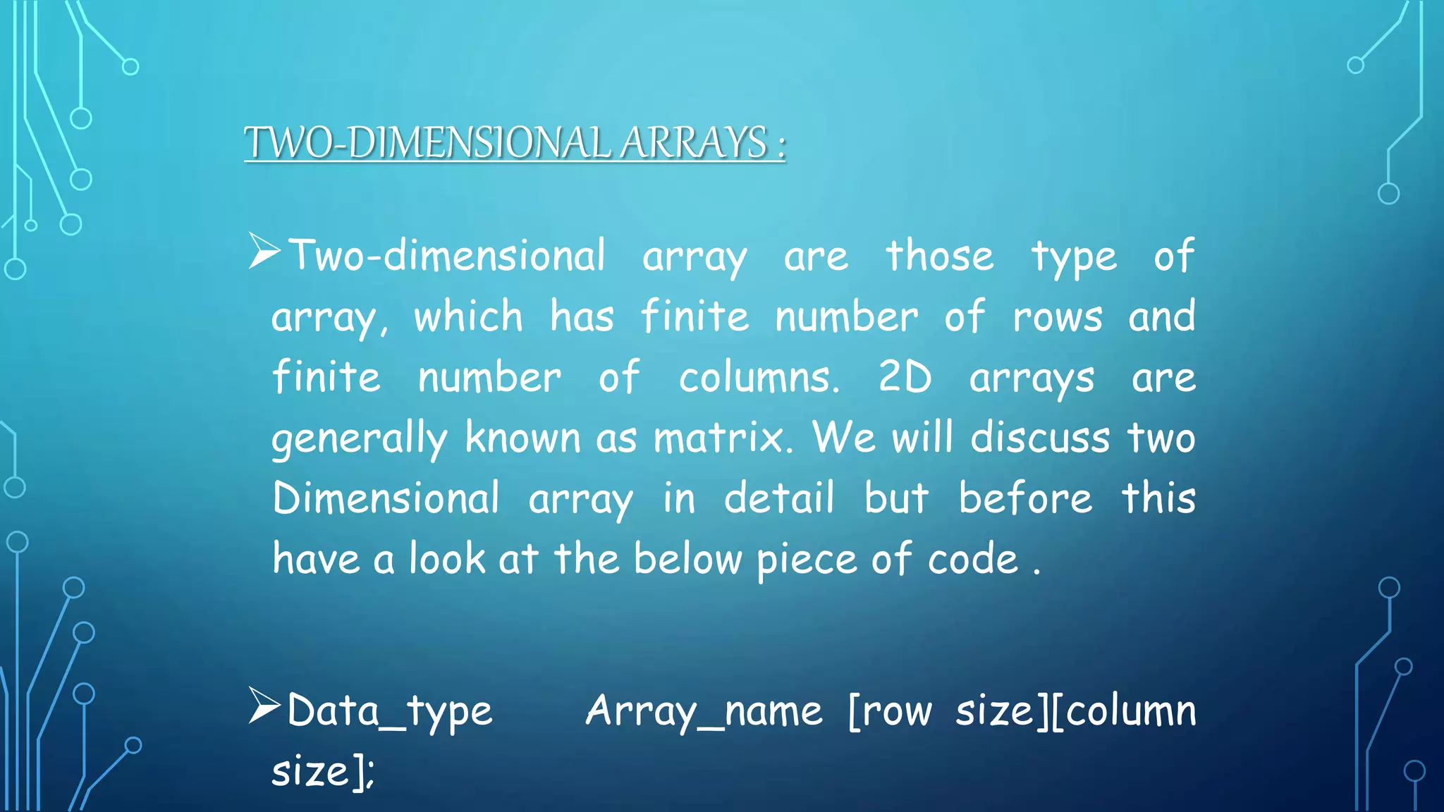 Basic array in c programming | PPT