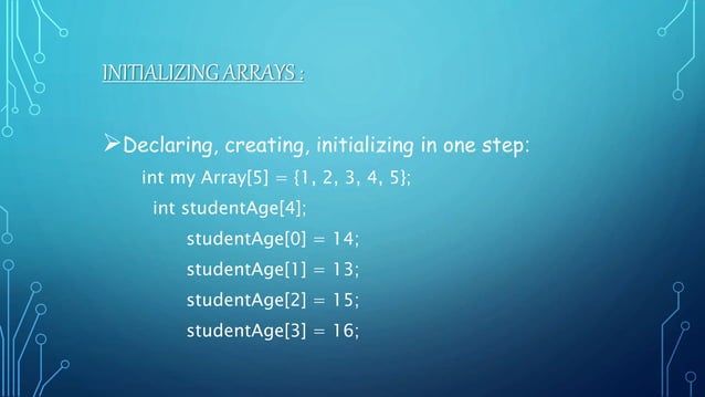 Basic array in c programming | PPT