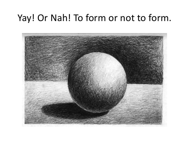 Basic art lesson shape and form