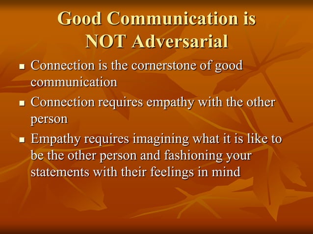 Basic assertive communication | PPT