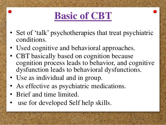 Cognitive Behavioral Theory Of Cognitive Behavior Therapy