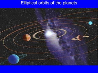 Elliptical orbits of the planets 