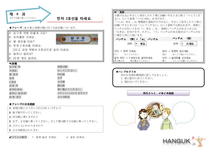 ハングル初級 2 ハングル初級 2