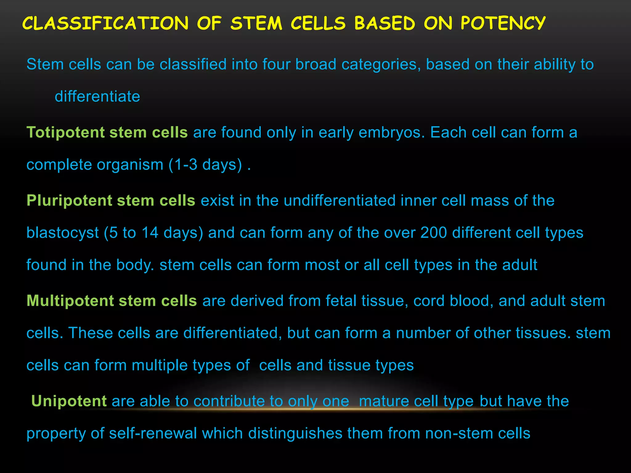 Basic biology of stem cells | PPTX