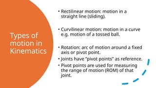 Comprehensive Overview of Basic Biomechanics and Human Movement | PPTX