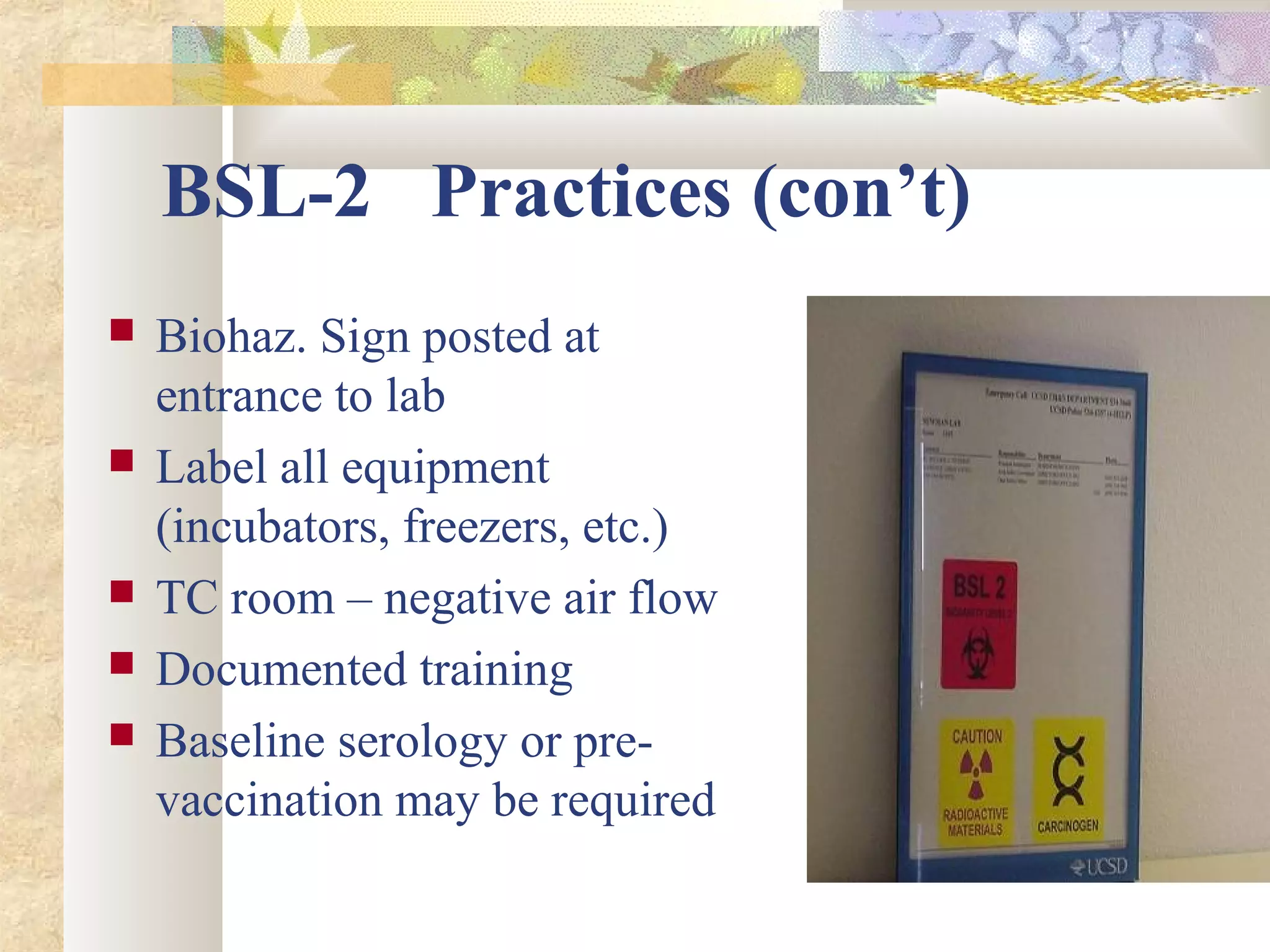 Basic Principles of Biosafety | PPT