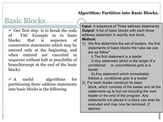 Basic Block | PPTX | Programming Languages | Computing