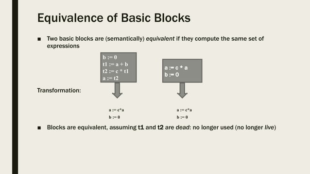 Basic blocks and control flow graphs | PPTX