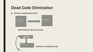 Basic blocks and control flow graphs | PPTX