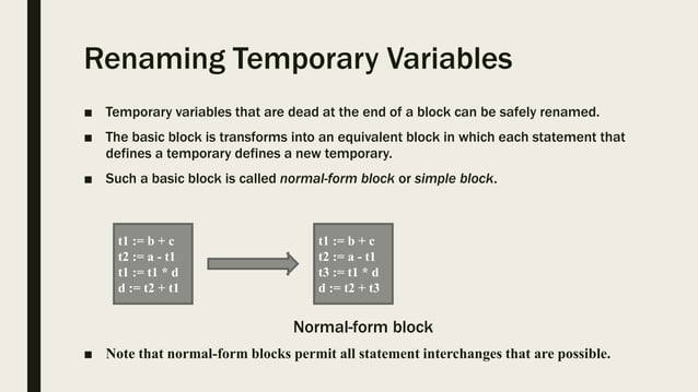 Basic blocks and control flow graphs | PPTX