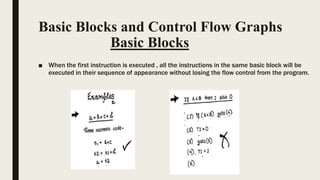 Basic blocks and control flow graphs | PPT