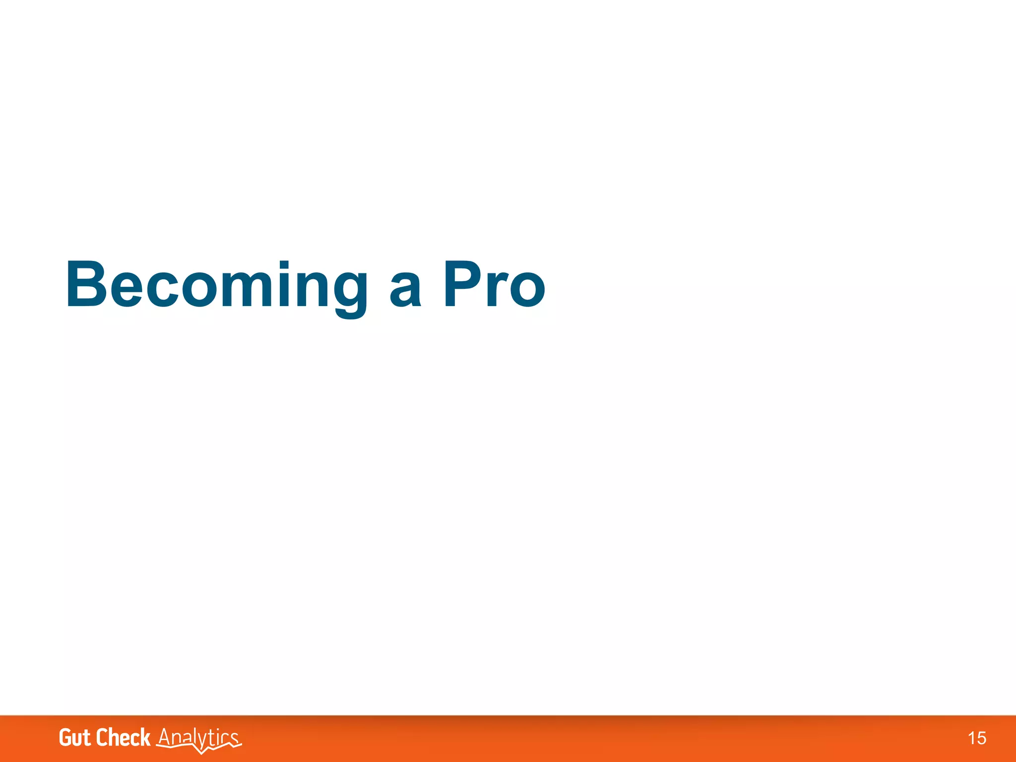 Becoming a Pro




                 15
 