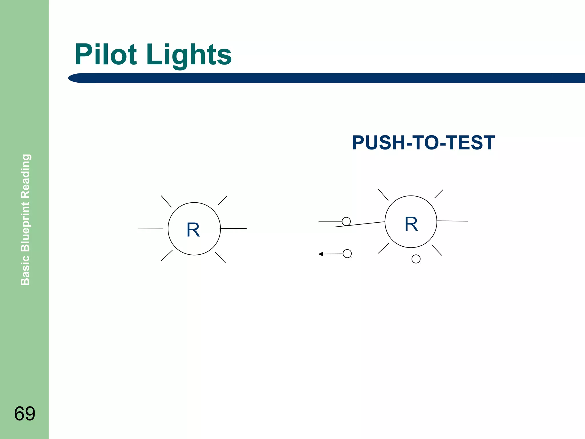Pilot Lights

Basic Blueprint Reading

PUSH-TO-TEST

69

R

R

 